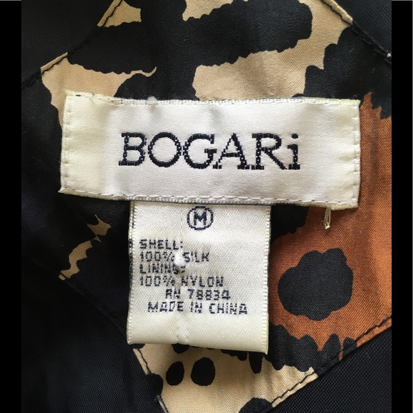 Vintage jacket Silk windbreaker zipper front athletic style jacket abstract - Picture 5 of 8